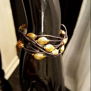 Laura Ashley Gold & Black Bracelets